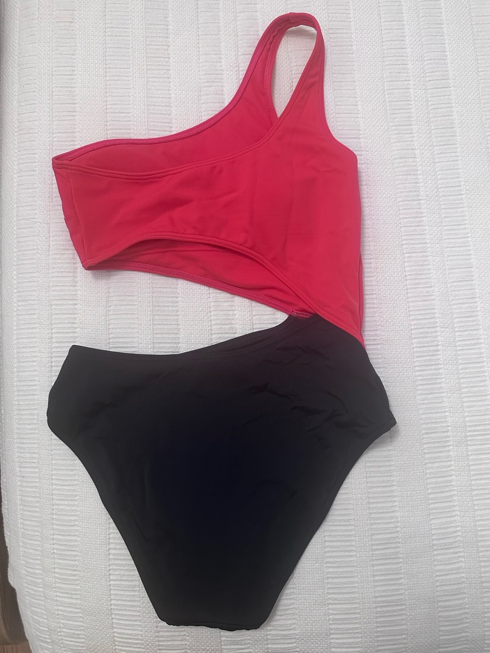 Abercrombie & Fitch Black One-Piece Swimsuit with White Logo
